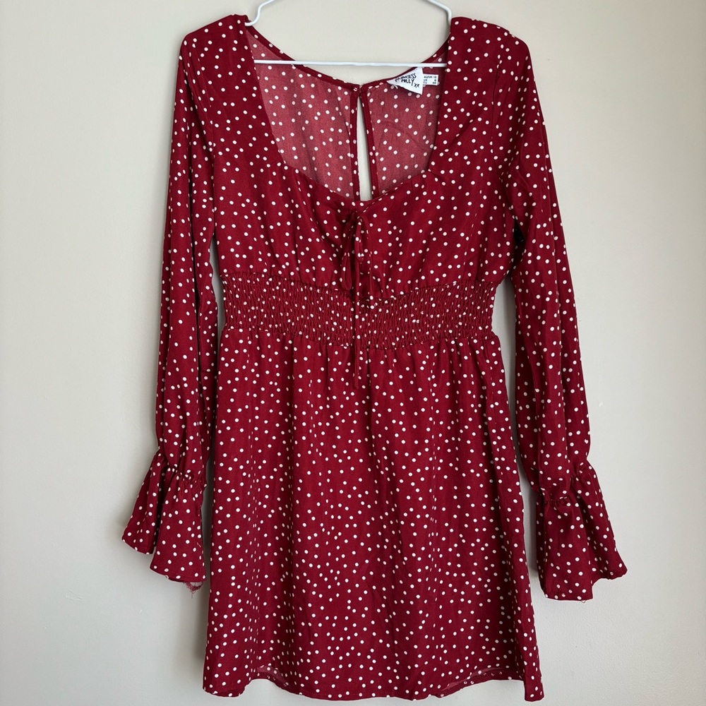 Princess Polly Red Polka Dot Dress